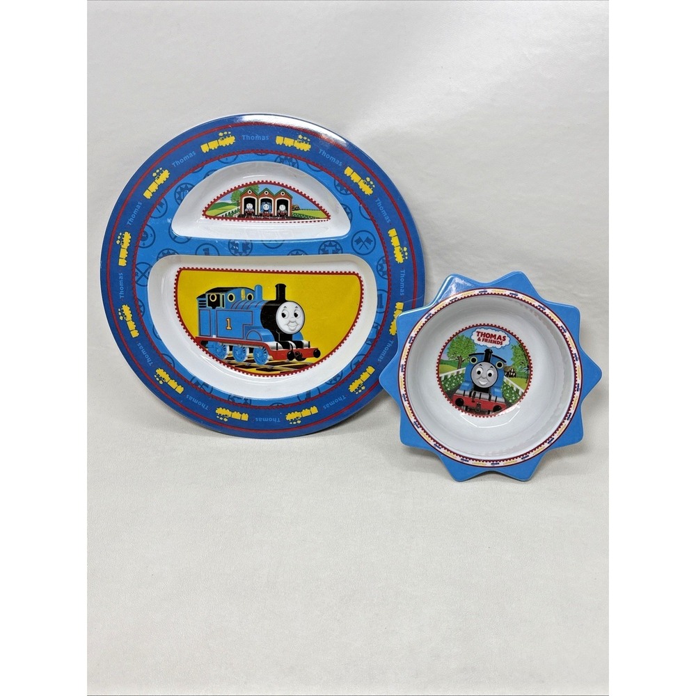 Thomas & Friends Train 2005 Melamine Plastic Plate And Bowl The First Years  00s